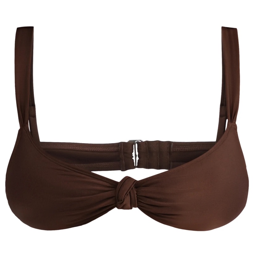 No Boundaries Wide Strap Knot Bralette Swim Top